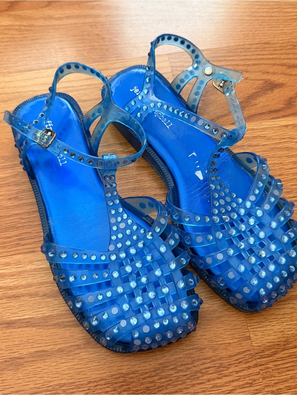 Jeffrey campbell rhinestone jelly sandals